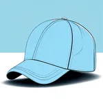 light blue baseball hat image